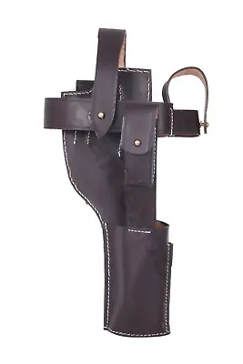 Wwi Wwii German Mauser C96 Broomhandle Holster Rig  Dark Brown • $66.19