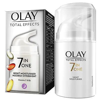Olay Total Effects Night Cream Moisturiser 7-In-1 Anti-Ageing Firming Cream 50ml • $27.94