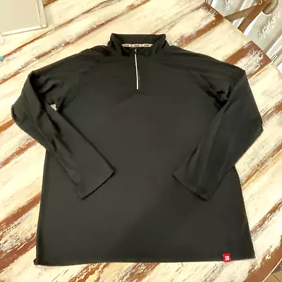 Marucci Black 2XL Polyester Lightweight Qtr Zip • $15.25