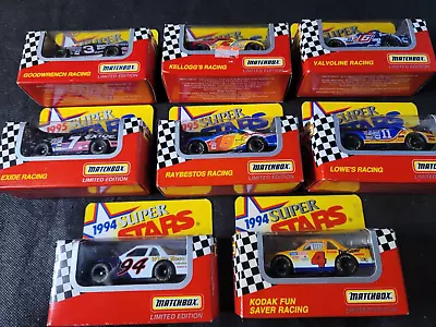 Matchbox  1994 Nascar Racing Superstars   Lot Of 8   Earnhardt Labonte Martin • $0.99