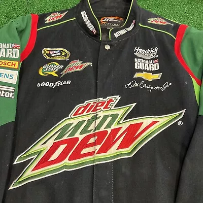 Dale Earnhardt Diet Mountain Dew NASCAR Jacket Size 3XL Dale Jr Mt Dew • $187.50