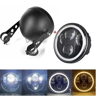 $65.99 • Buy 5.75  LED Headlight  + Housing Mount Bracket For Yamaha V-Star XVS 650 950 1100