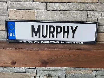 MURPHY Vanity Ireland License Plate Metal Embossed  Free Dealer Frame MIDDLETON • $29.99