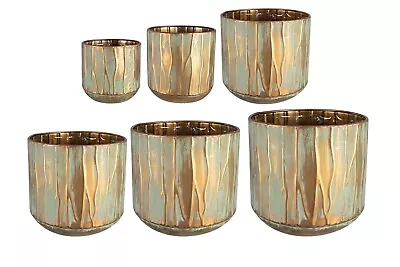£29.99 • Buy Caro Copper Green House Plant Pot, Large House Plant Pot, VARIOUS SIZES