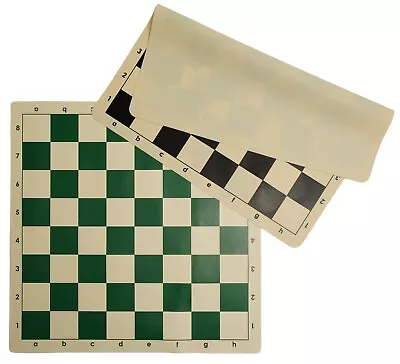 Standard Tournament Roll-up Vinyl Chess/Checkers Board • $14.95