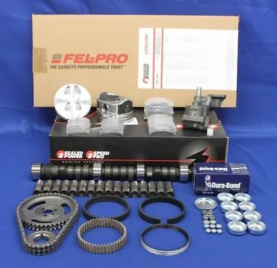 Stage 3 Master Engine Kit Flat Top For Chevy SB 350 5.7L 1968-1985 LT1/L82 Cam • $650.36