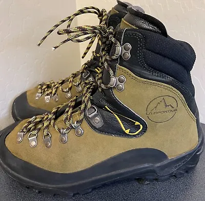 La Sportiva Karakorum Mountaineering Boots Black Green Woman's US 11 EU 43 • $78.99