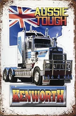 KENWORTH TRUCKS Garage Rustic Vintage Metal Tin Signs Man Cave Shed Bar Sign • $10