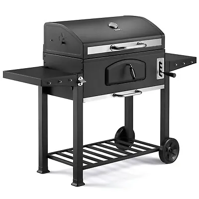 VonHaus Charcoal BBQ 2 In 1 American Style Barbeque Grill And Wood Smoker XL • £219.99