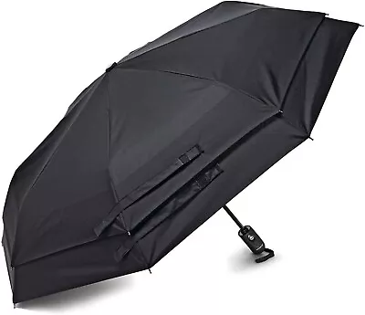 Samsonite Windguard Auto Open/Close Umbrella Black One Size Windguard Auto Op • $68.36