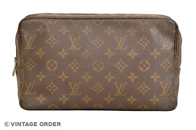 £185.92 • Buy Louis Vuitton Monogram Trousse Toilette 28 Cosmetic Bag Pouch M47522 - YH00678