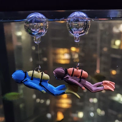$11.01 • Buy 1/2x Fish Tank Decoration Aquarium Decoration Aquarium Accessories Diver