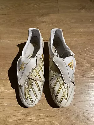 MEGA RARE ADIDAS PREDATOR POWERSWERVE WHITE GOLD David Beckham FG • £400