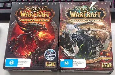 World Of Warcraft Mists Of Pandaria & Cataclysm Expansion Sets • $110