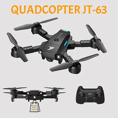 QuadCopter Mini Foldable Drone For Kids With Altitude Hold JT-63 Black   UK   23 • £26.99