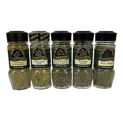 McCormick Gourmet Collection Spice Jars Black Lid Kitchen Decor YOUR CHOICE • $9.99