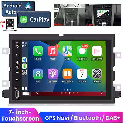 For Ford Mustang 2005-2009 7'' Carplay Car Stereo Radio Android 12 GPS WIFI BT • $151.99