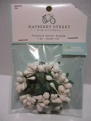 Mayberry Street Miniature Dollhouse 1:12 Holiday Christmas Winter Berry Wreath • $5.99