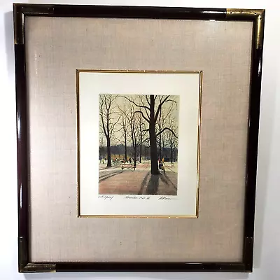$550 • Buy Harold Altman Signed Vintage Lithograph Artist Proof November 1984 III Mourlot
