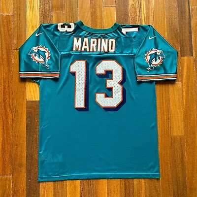 Vintage Dan Marino #13 Miami Dolphins Nfl Nike Team Sports Football Jersey • $149.99