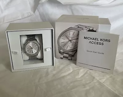 Michael Kors Runway Access Smart Bracelet 42mm Watch MKT4004 NDW2F New Batt READ • $50