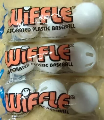 Wiffle Balls 3 Packs Of 3 9 Balls In All Wiffleballs - Free Shipping • $19.49