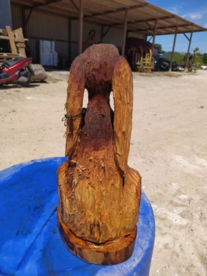 £75 • Buy Chainsaw Carving Sussex Elm Wood Hare  Gr8 Gift Garden Decoration Sculptures 