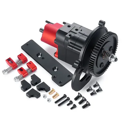 Cutoff + 2-Speed Transmission Gearbox For Axial 1/10 SCX10 RC Crawler Car • $60.25