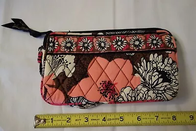 Vera Bradley Mocha Rouge Wristlet Clutch Wallet • $15