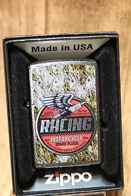 Zippo   Racing Motorcycles   - Brushed Chrome - Nip - #1015 • $33.18