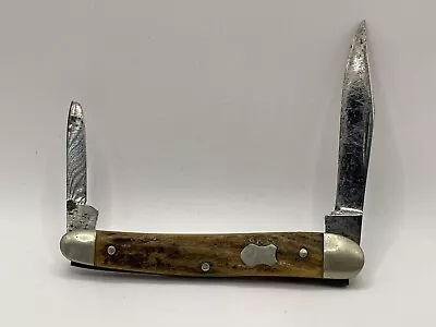 Vintage J A Henckels Pocket Knife 79 Sleeve Board Whittler Stag • $44