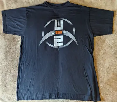 U2 The Band 360 Degrees 2009 Concert Tour Black Shirt Youth XL Or Adult M • $3.95