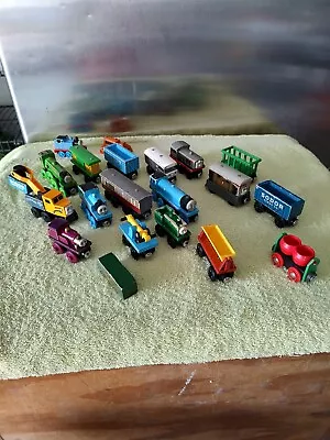 Thomas The Train Engine Cars Wooden Lot Of 16 • $50