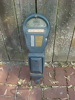 Vintage POM PARK-O-METER Parking Meter Works W Key UCONN Storrs CT Digital Read • $100
