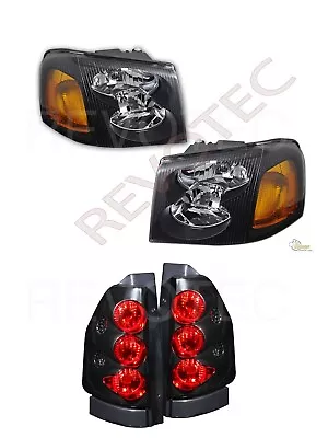 02-09 GMC Envoy 02-06 Envoy XL Black Housing Headlights & Tail Lights Set  • $205