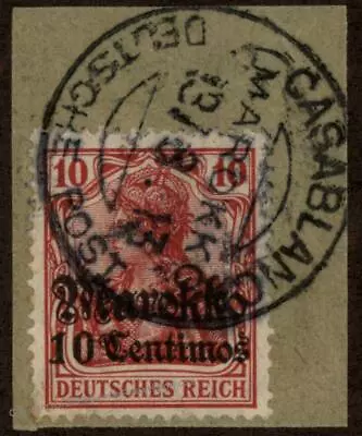 Germany 1911 CASABLANCA Mi47 CDS Morocco Marokko USED 102636 • $14.30