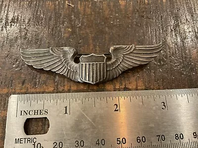 Original Wwii Or Prior Ultra Rare J.a. Meyers La Cal Sterling Pilot Wings 3” • $1998.77