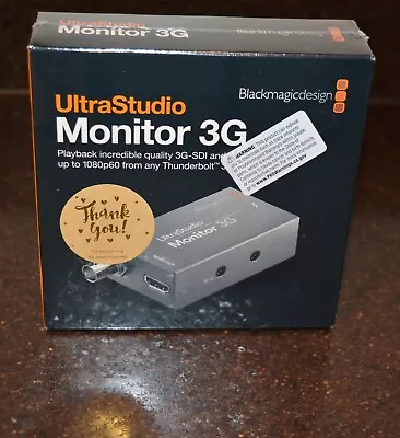 Blackmagic Design UltraStudio Monitor 3G Playback Device With Thunderbolt 3 • $89