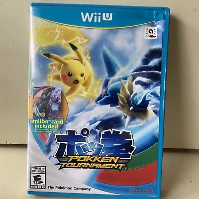 Pokkén Tournament Nintendo Wii U Minty Disc Pokémon Tested & Clean Free Shippi • $12.49