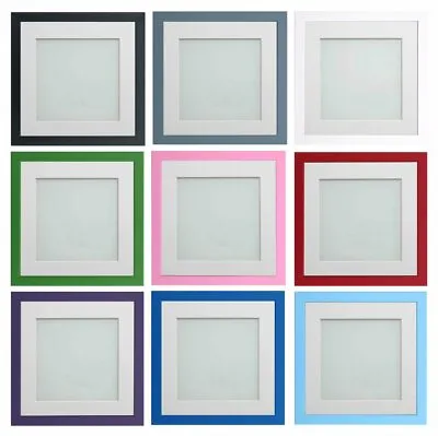 £11.27 • Buy Photo Frames Colourful Bright Instagram Size Square Picture And Mount Display UK