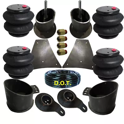 $284.13 • Buy 1958-1964 Chevy Impala Front Rear Air Bag Suspension Brackets 2600 3/8  Hose Fit