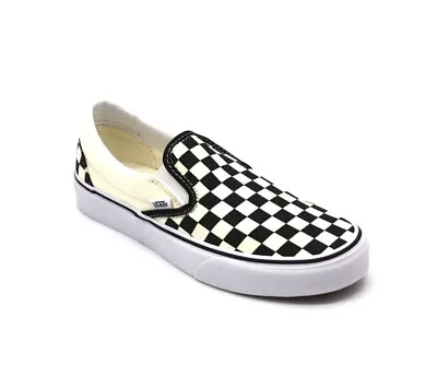Vans Slip On Checkerboard Skate Shoe  Black / White UNISEX • $52.99