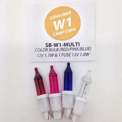 Spare Bulbs NOMA W1 - Bag Of 4 Bulbs - 3 Coloured And 1 Clear Fuse Blub • £8.99