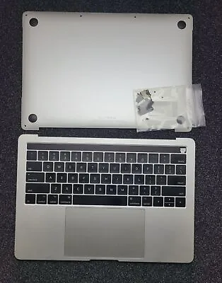 Grd B+ MacBook Pro 13  A1706 Silver Top Case Keyboard Battery 83% TrackPad Cover • $49.99