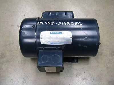 LEESON Electric Motor 1hp 1725rpm 115/230v 1phase C4C17FB29A • $146.75