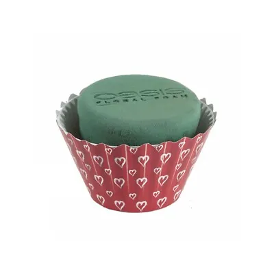 Oasis Cupcakes Large X 6 Valentine Red White Hearts • £23.99