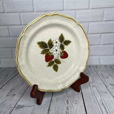 Vintage Mikasa Strawberry Festival EB 801 Salad Plate Stoneware Oven 70's • $12