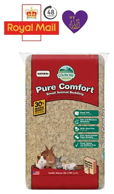 48HR TRACKED Oxbow Pure Comfort Natural Small Animal Paper Bedding 8.2 Ltr • £18.99