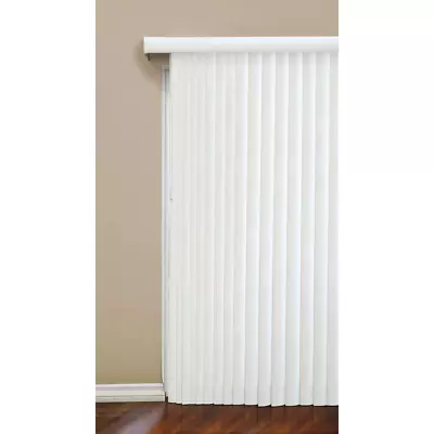 Vertical Blinds Faux Wood Sliding Door Window Room Darkening 78 X 84 Inch Ivory • $101.99