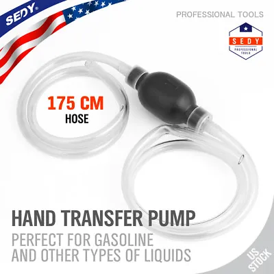 $17.98 • Buy Largest Manual Hand Siphon Syphon Transfer Pump Fluid Liquid Water Gas Gasonline